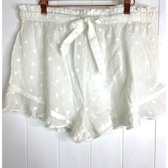 Cleobella Ethical Essentials White Organic Cotton Heart Tank and Shorts XL NWT‎ - Picture 3 of 10